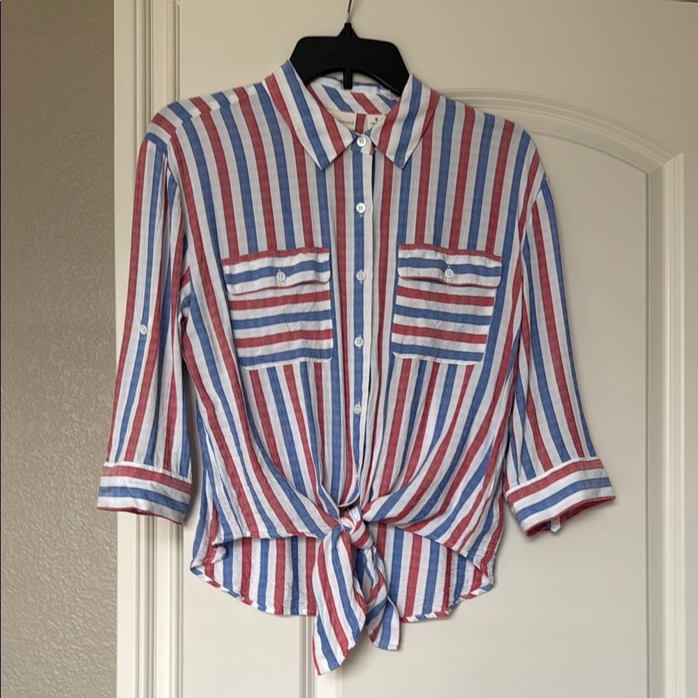 Westbound Red and Blue Striped Shirt